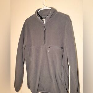 Men's Gray Quarter-Zip Sweater